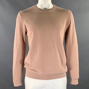 THEORY Size XL Camel Cotton Knit Pullover